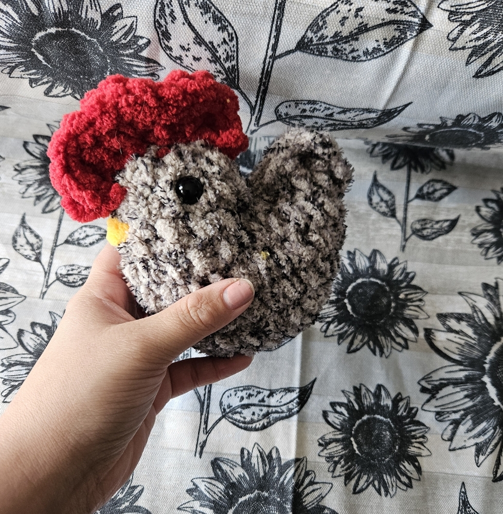 Crochet Mini Rooster Chicken Amigurumi Plushie